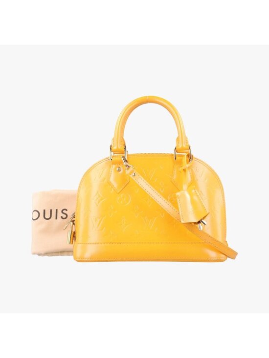 Louis Vuitton Handbags - Louis Vuitton Alma PM Jaune Passion Vernis Handbag
